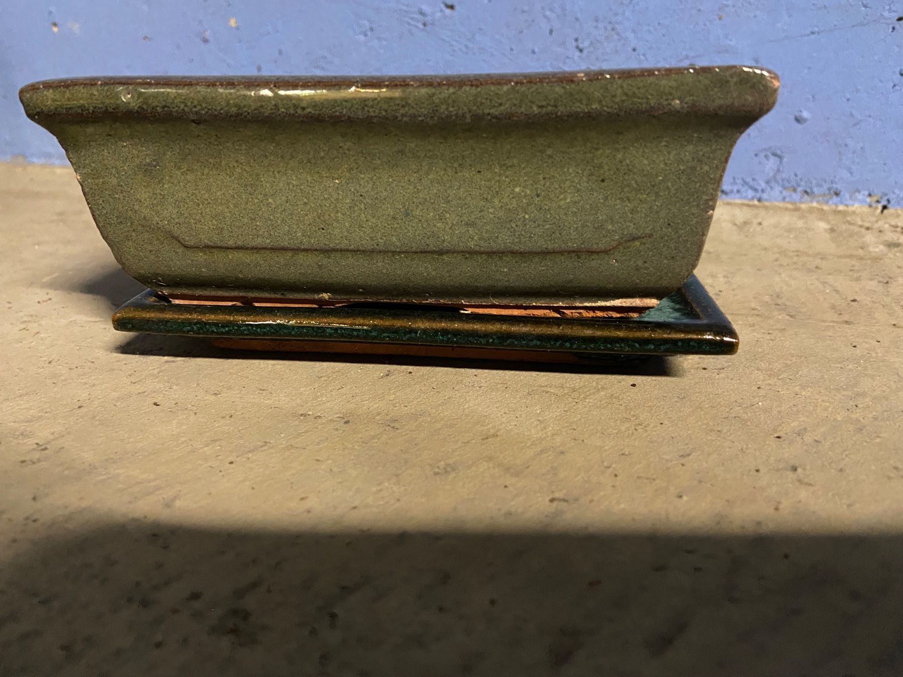 Pots de fleurs: Rechteckige Bonsai- oder Kakteen-Schale mit Unterteller – D'occasion à Unterengstringen par bar_rh5f