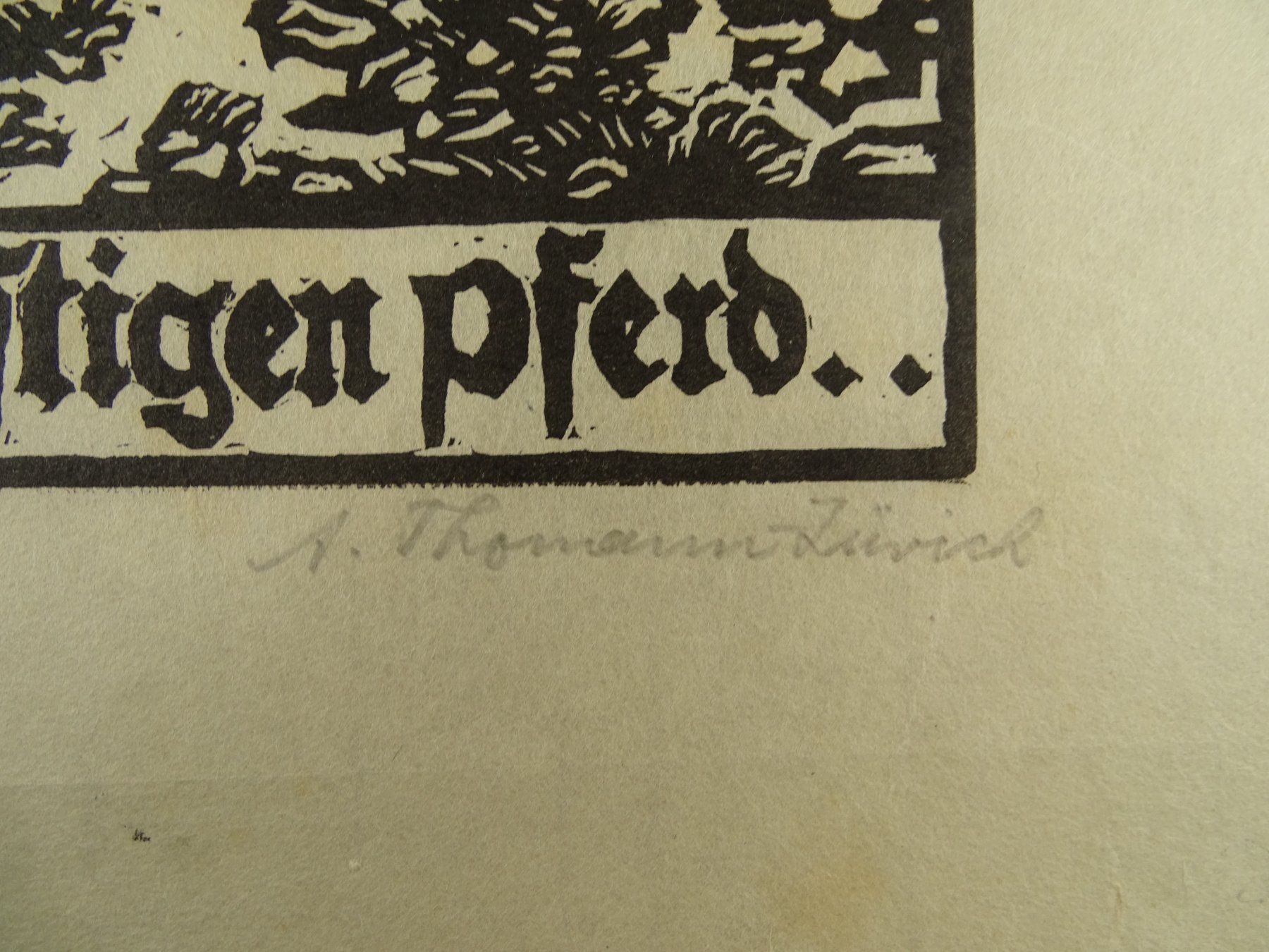 Xilografie: ST. EULOGIUS DER HUFSCHMID, ORIGINAL HOLZSCHNITT – Usato da Grüningen venduto da Kartensammler 4