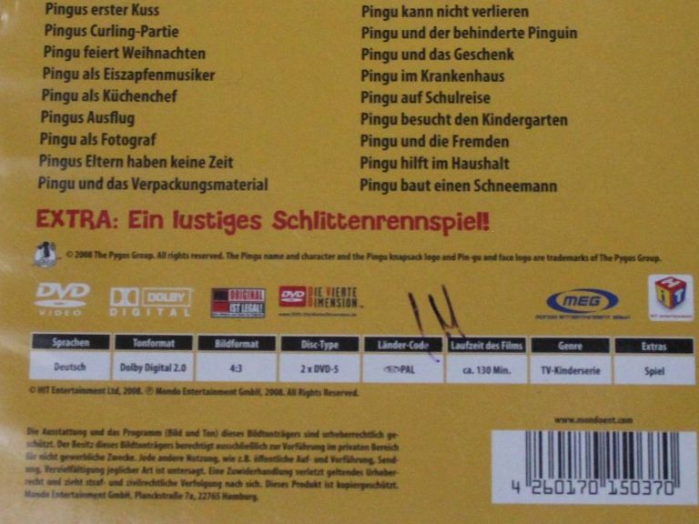 Tutti i DVDs: Pingu Vol.2 2DVDs 2008 vergriffen – Usato da Tübach venduto da JamesStone 9