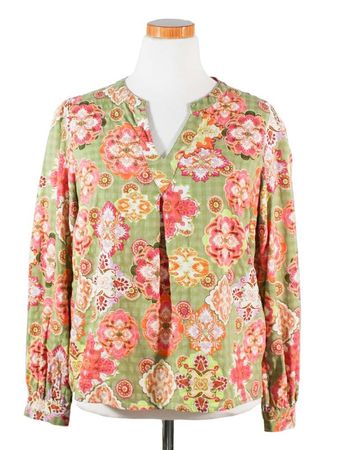 cream Bluse Gr. 40