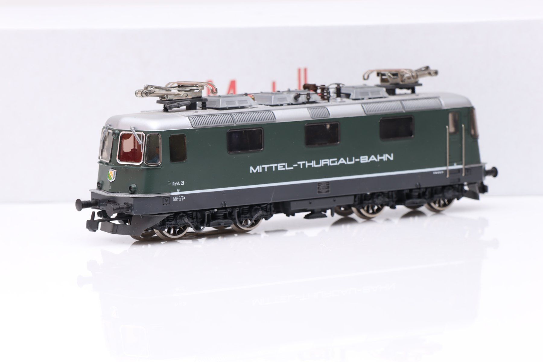 Hag Modellini di ferrovie: Hag MThB Re 4/4" 21 AC, H0 – Usato da Ried (Muotathal) venduto da Modellbahn.swiss