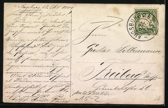 Cartoline postali: Foto-AK Augsburg, Zeppelin und Zuschauer – Usato da Berlin venduto da bartko-reher 1