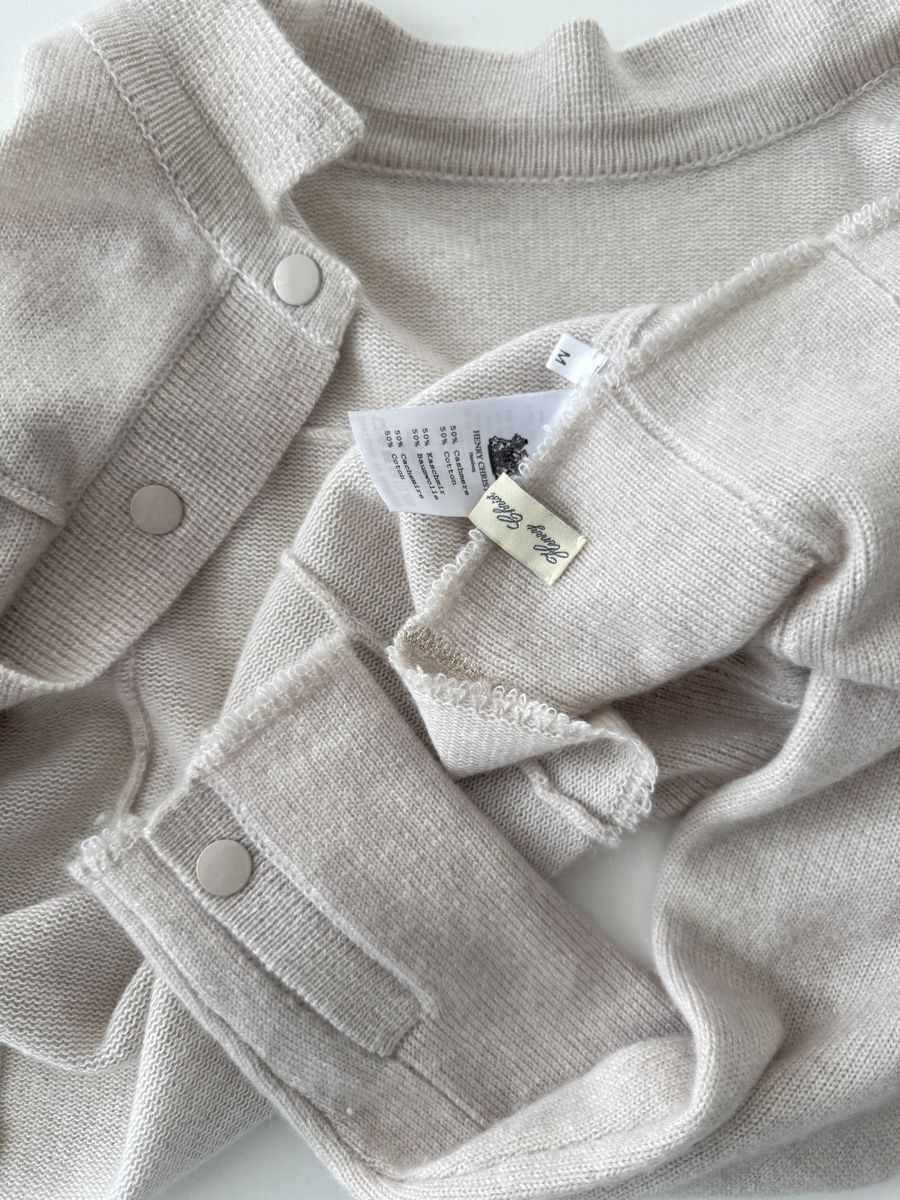 Henry Christ Maglioni & Felpe: HENRY CHRIST Cashmere/Cotton Jacket – Nuovo (secondo la descrizione) da Emmen venduto da Nightingale_2022 3