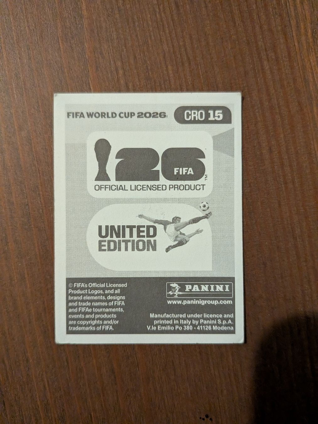 Panini Carte collezionabili: Panini Bild CRO 15 – Usato da Eschenbach SG venduto da SanFranciscoCalifornia 1