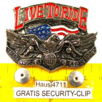 HD 2NÄGEL-PIN HARLEY-DAVIDSON MADEIN USA EST IN 1900 LIVE TO