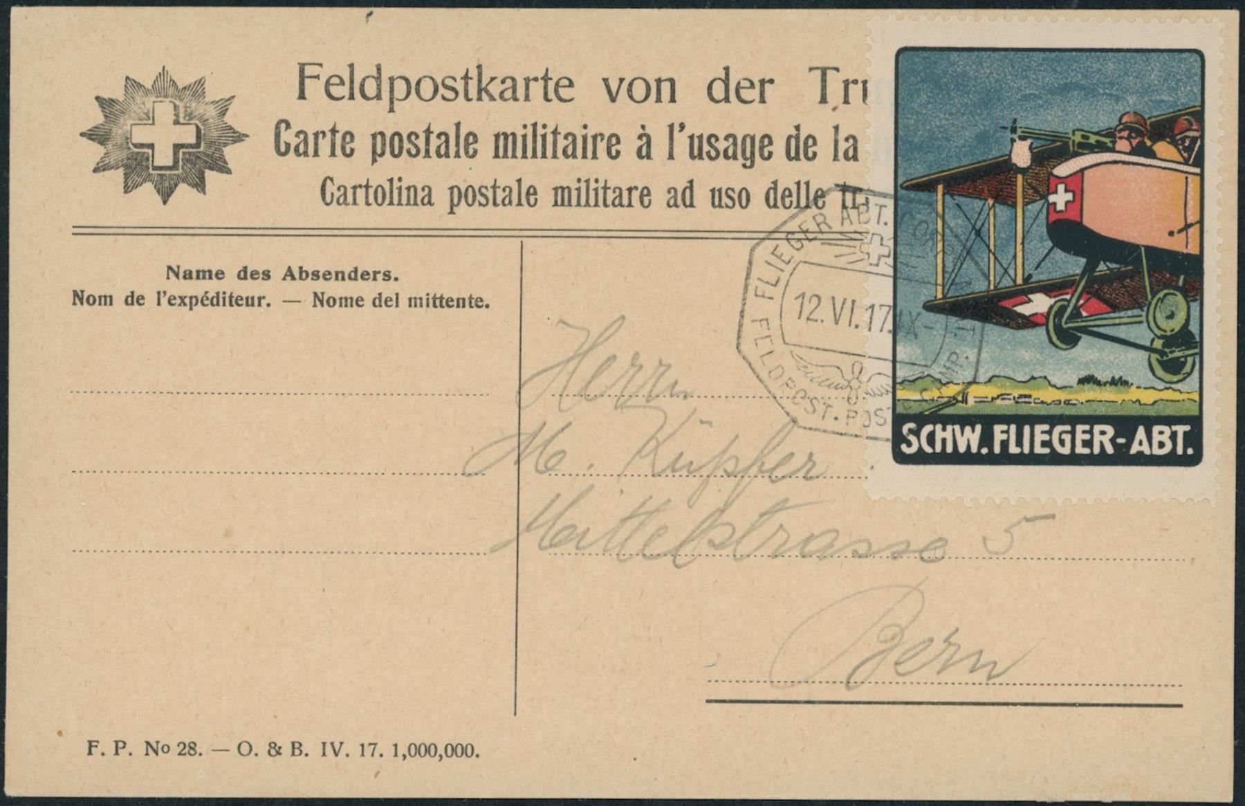 Autobahnvignetten: 1917 - Flugpost - Vignetten - Karten – Gebraucht aus Schindellegi von leecollect 3