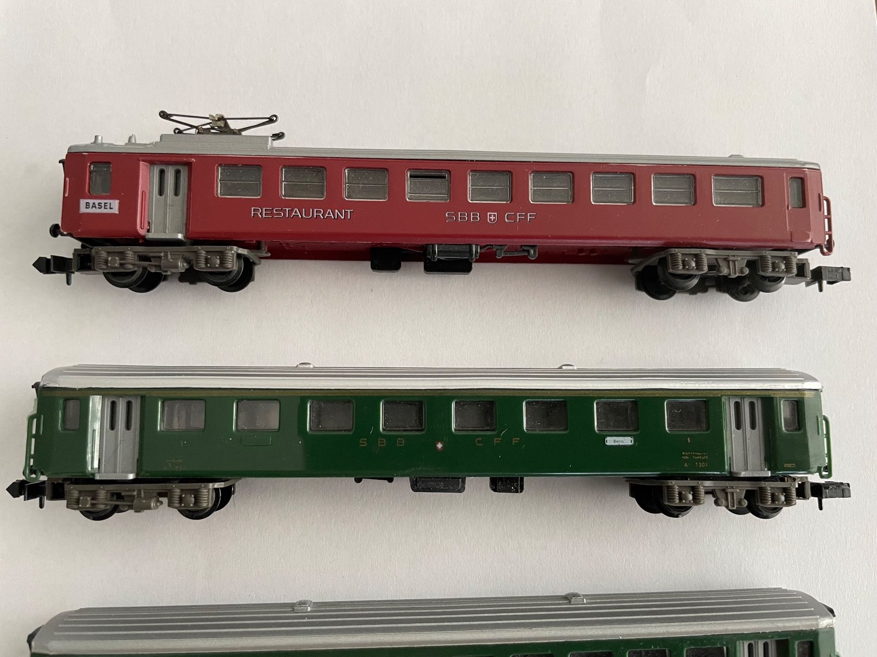 Arnold Modellini di ferrovie: Arnold Spur N SBB Schnellzug 4-teilig – Usato da Rorschach venduto da Karotten 1
