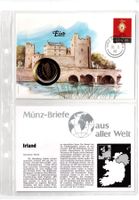 Irland_1985_Münzbrief mit Beschreibung