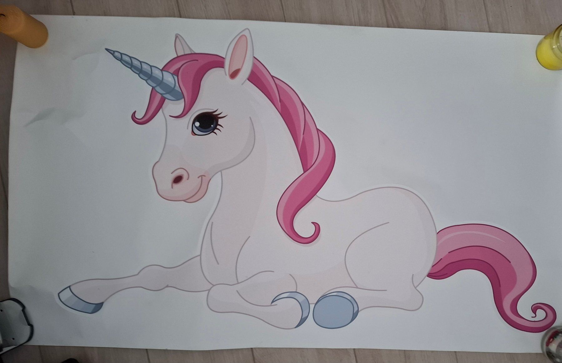 Tutte le decorazioni: Wandbild Einhorn und  Regenbogen Schmetterling gross – Usato da Birmensdorf ZH venduto da Ducati025