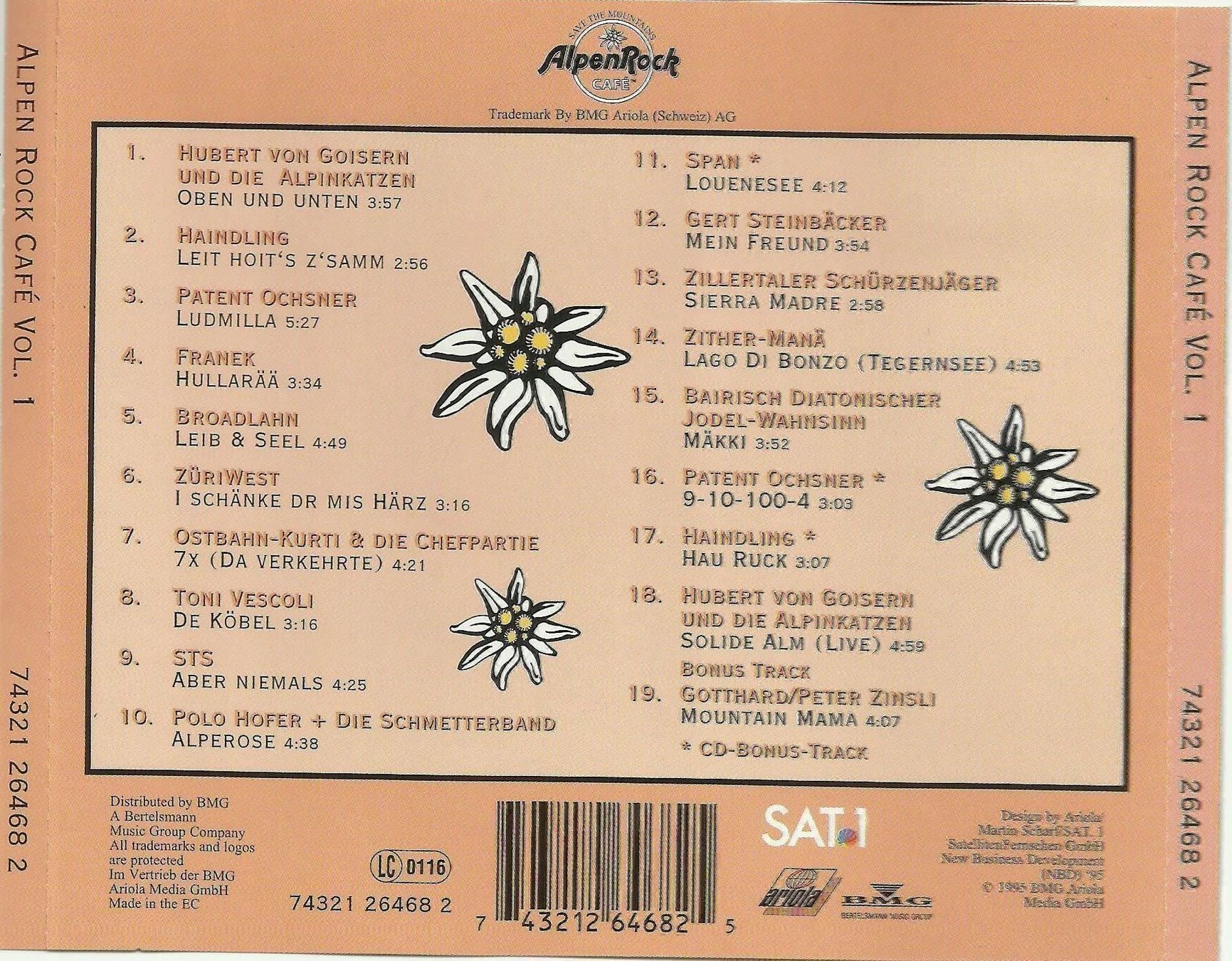 CD: Alpen Rock Café CD – Usato da St. Margarethen TG venduto da ursk10 1