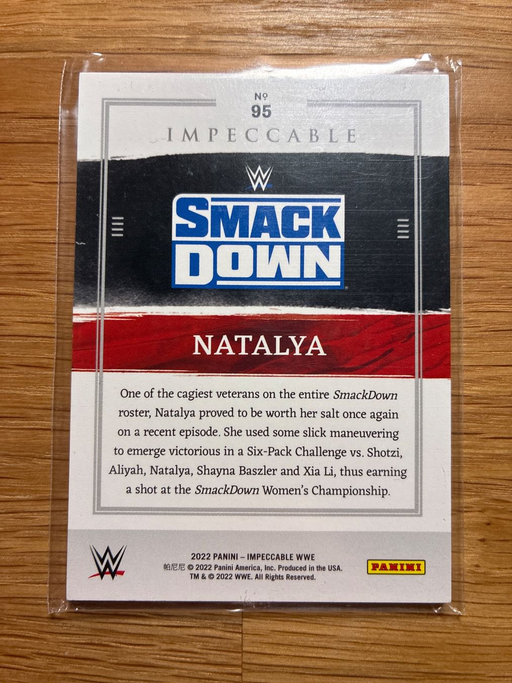 Panini Carte collezionabili: Panini Impeccable WWE Natalya /99 – Usato da Wangenried venduto da Garagara 1