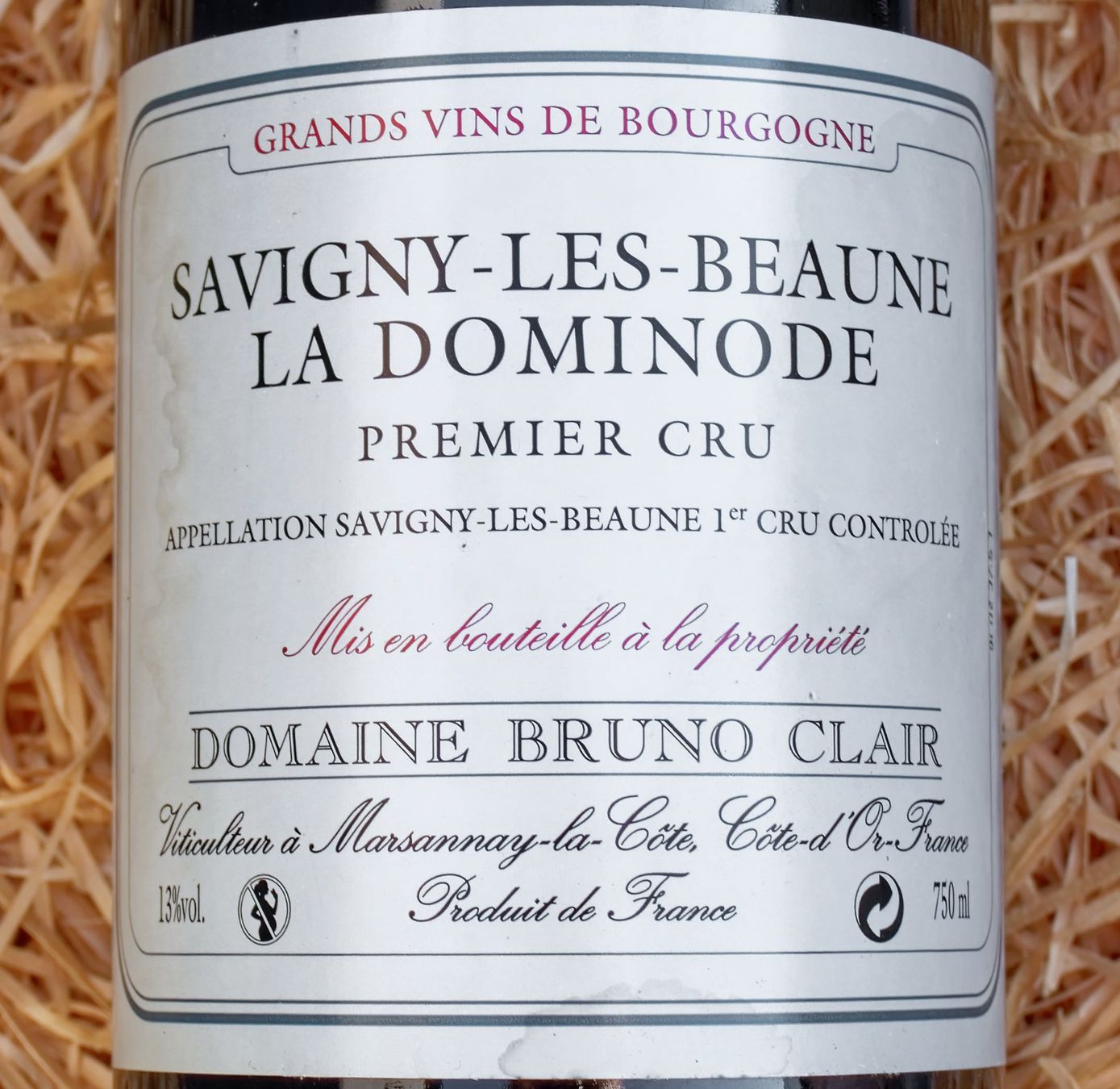 Vins: SAVIGNY-LES-BEAUNE - 2006 "La Dominode 1er Cru" Bruno Clair – D'occasion à Onex par gonsla