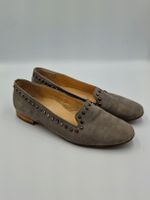 Paul Green Loafers Nieten Grau Gr. 37 Wildleder