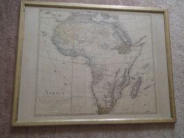 AFRIKA  Landkarte 1794  Format mit Rahmen 60x76 cm (ABHOLUNG