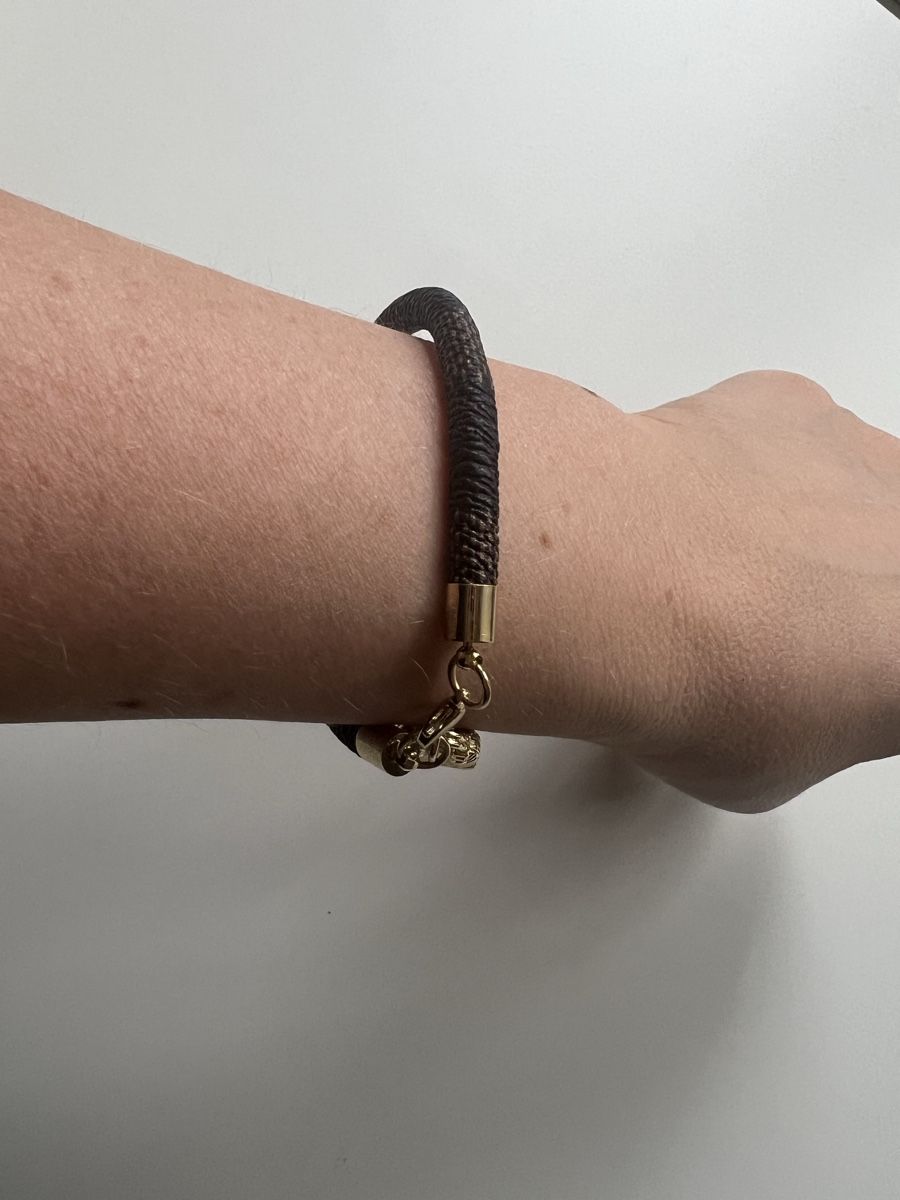 Bracciali & Braccialetti: Brown & Gold Bracelet with Charm – Usato da Zürich venduto da Vma_reuse 3