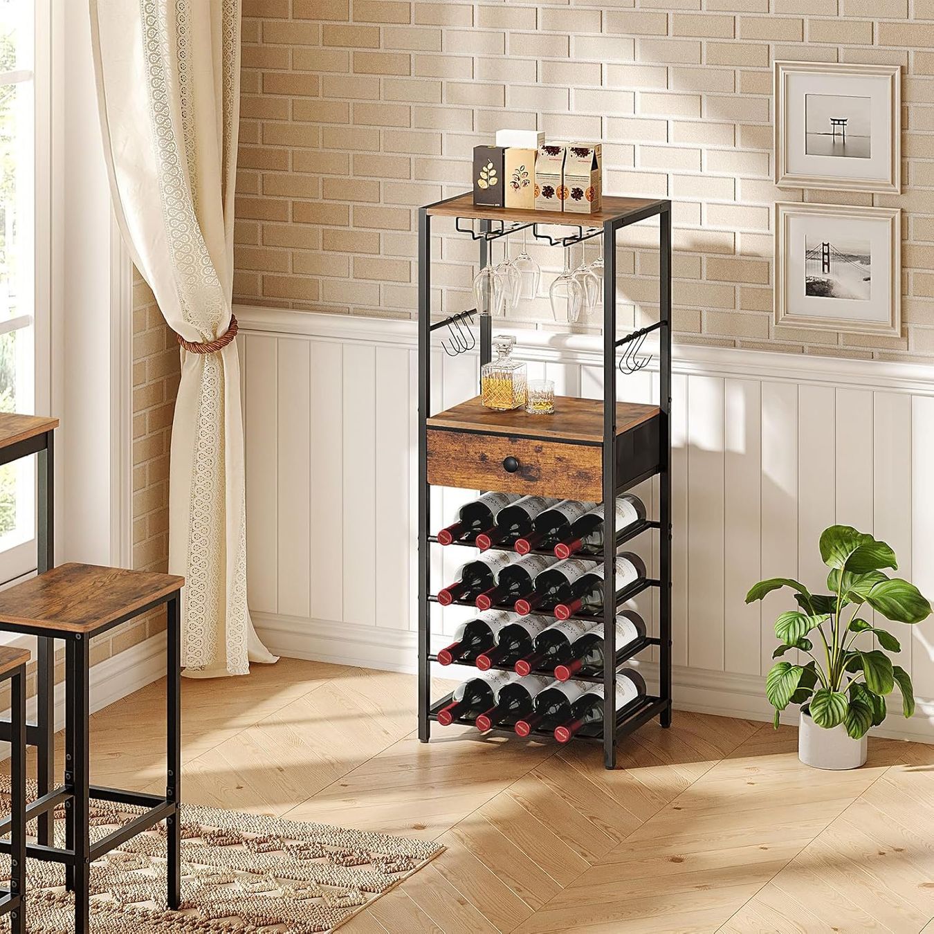 Regale: Weinregal, Weinschrank – Neu (gemäss Beschreibung) aus Sins von Taschending 2