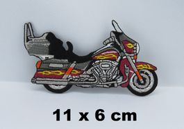 HARLEY DAVIDSON ELECTRA GLIDE - Aufbügler - Stickerei 11x6cm