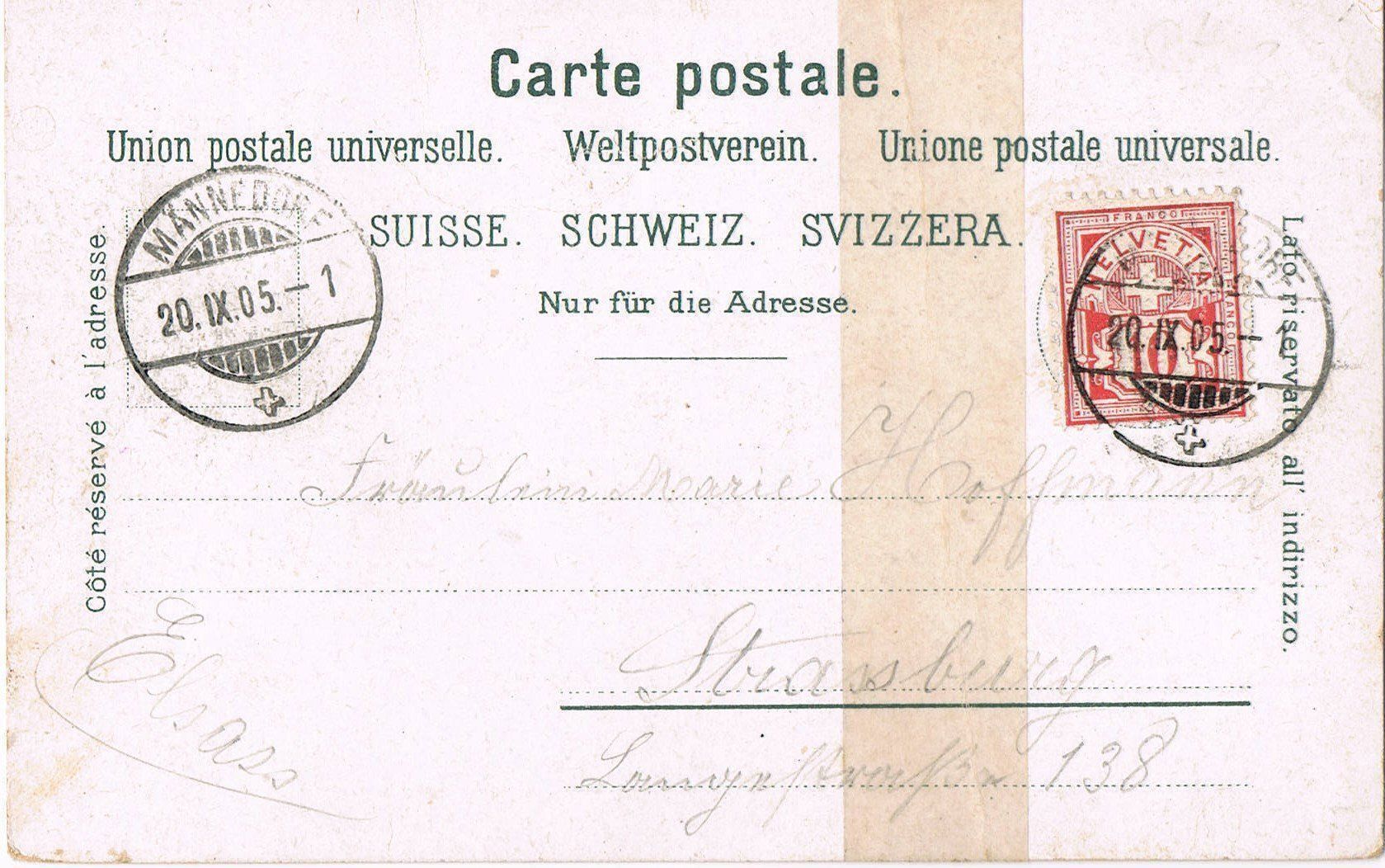 Cartoline postali: Männedorf, sehr alte AK – Usato da Buchs AG venduto da Baerfisch 1
