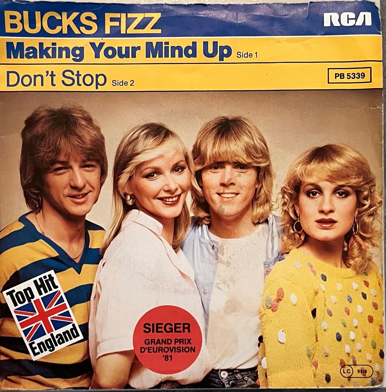 Dischi in vinile: BUCKS FIZZ - MAKING YOUR MIND UP - EUROVISION 1981 – Usato da Bussigny venduto da vinyl-pas-cher