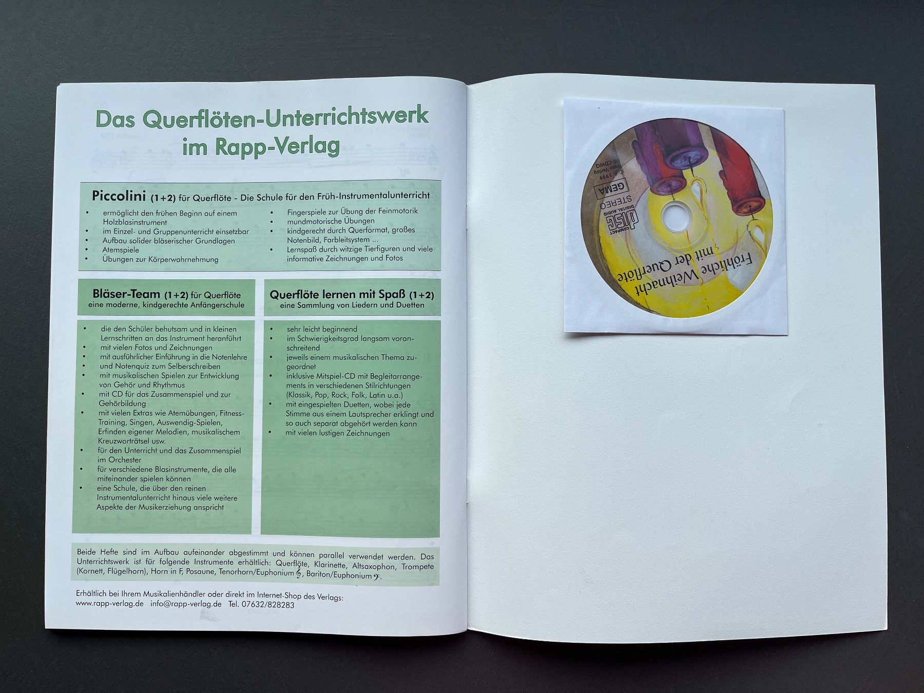 Livres: Fröhliche Weihnacht mit der Querflöte – D'occasion à Remetschwil par tgd_gbp8 6