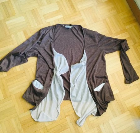 Sublime veste TARA VAO Lagenlook avec lin, t. S, NP élevé