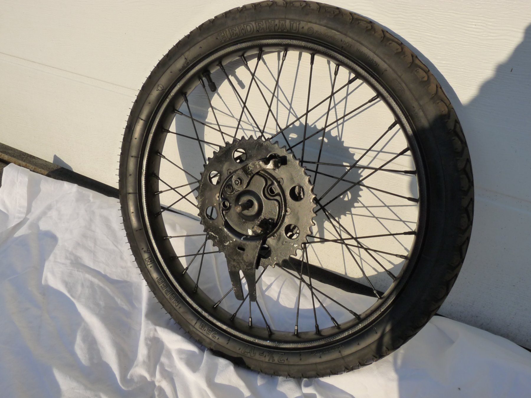Puch Parti ricambio per ciclomotori: Puch X30 Speichenrad hinten Rücktritt – Difettoso da Oberdorf BL venduto da Chrigi7073 4