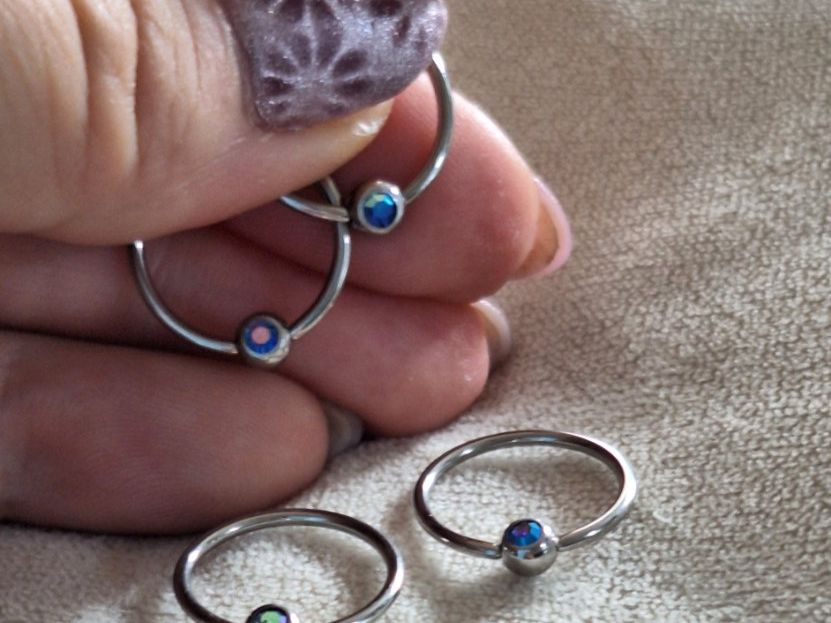 Bijoux piercing: Piercing ring mit steine – D'occasion à Wetzikon ZH par NaWetzi 1