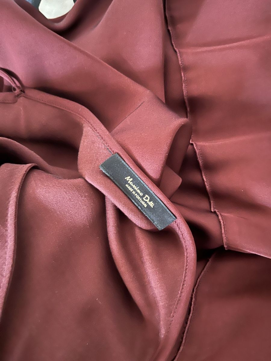 Massimo Dutti Vestiti: Maroon Maxi Dress by Massimo Dutti Size S – Nuovo e nell'imballaggio originale da Bözberg venduto da Vally_Free 2