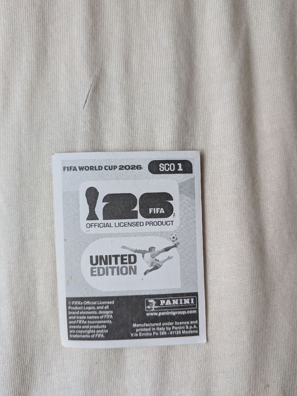 Panini Cartes à collectionner: Panini Bild SCO 1 – D'occasion à Eschenbach SG par SanFranciscoCalifornia 1