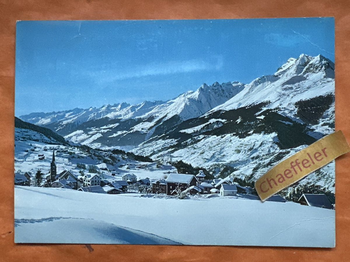 Cartoline postali: 1970 Obersaxen GR – Usato da Zürich venduto da Chaeffeler