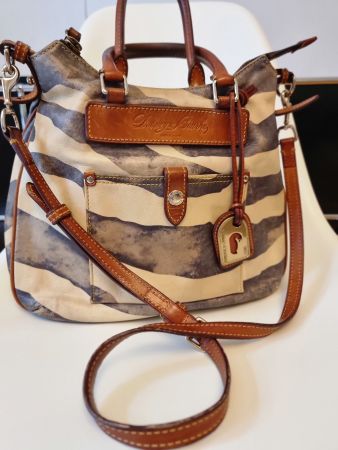 Dooney & Bourke Florentine Vacchetta Zebra Leather Bag