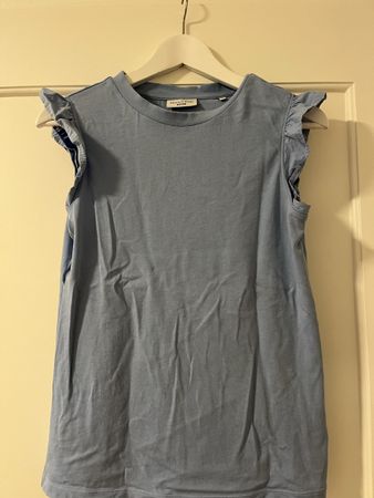 Marc O'Polo Denim T-Shirt blau mit Rüschen Grösse XS
