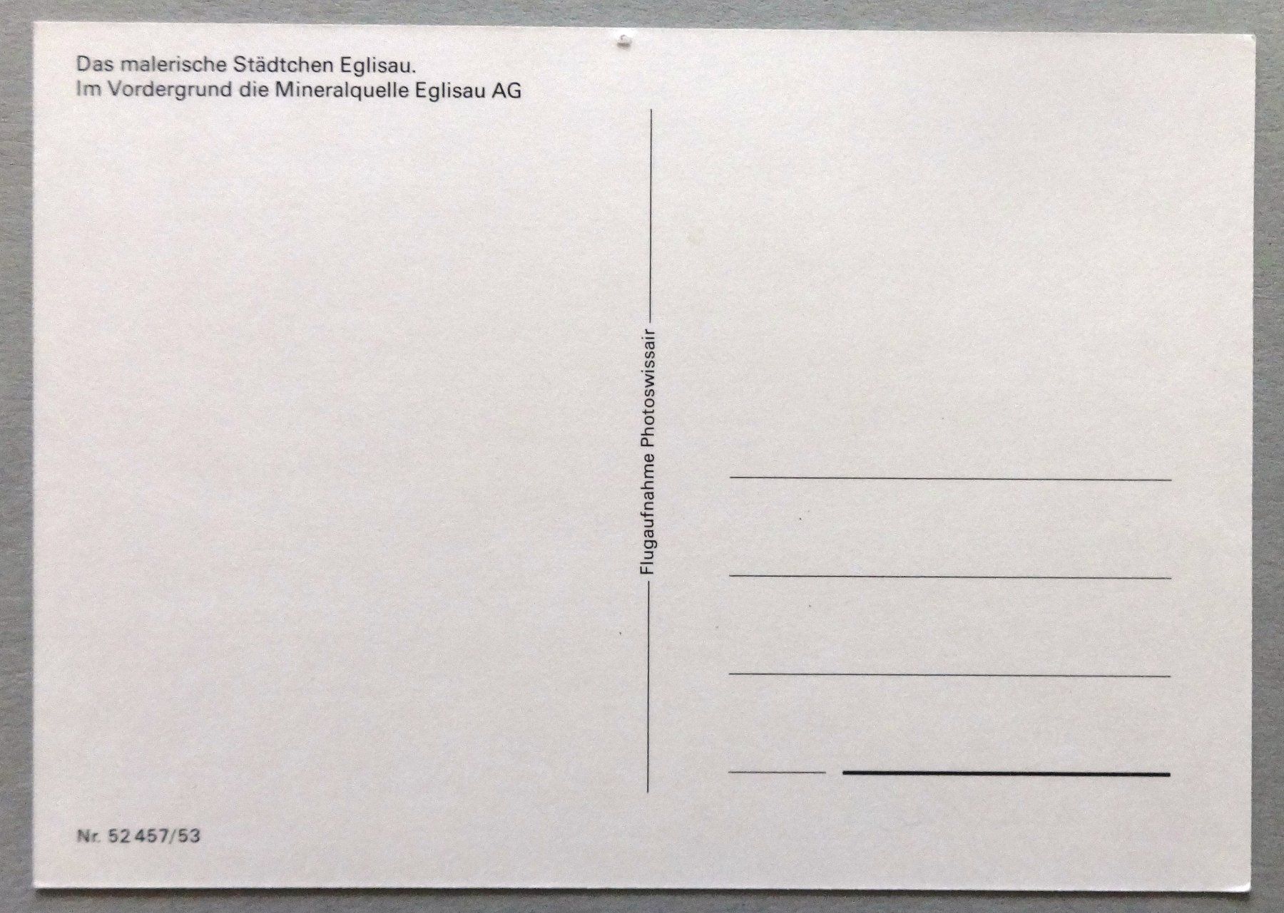 Cartoline postali: Das malerische Städtchen Eglisau – Usato da Fétigny venduto da Billy2miny 1