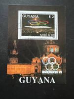 Guiana Kleinbeleg Barcelona 92 gest. (E1)