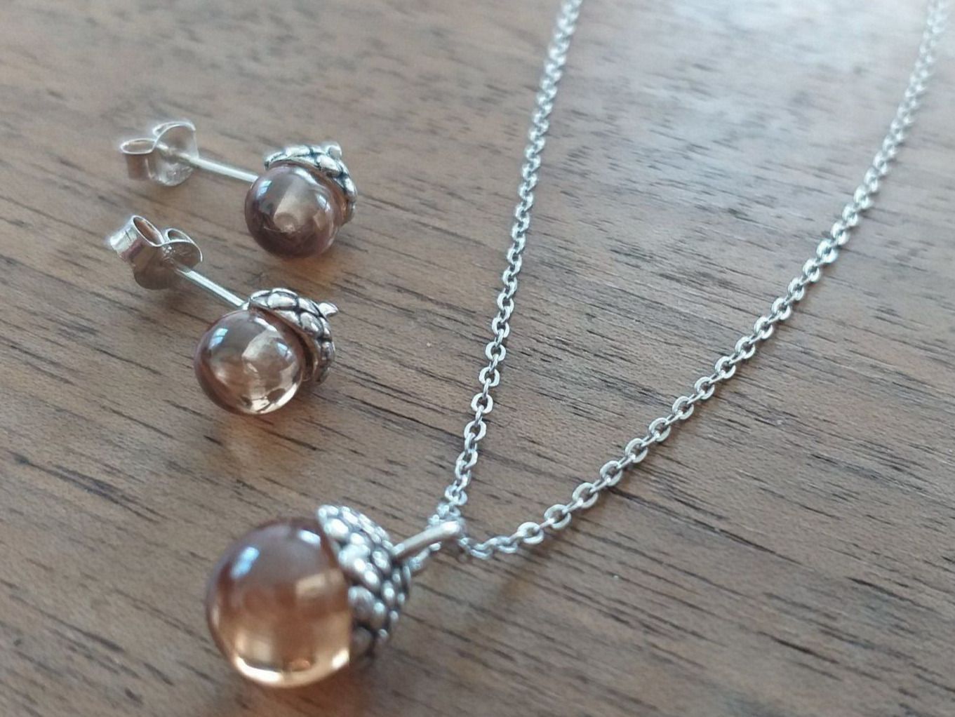 Catenine: Silber 925 Halskette & Ohrstecker Set – Nuovo (secondo la descrizione) da Zürich venduto da Stonejewelry 1