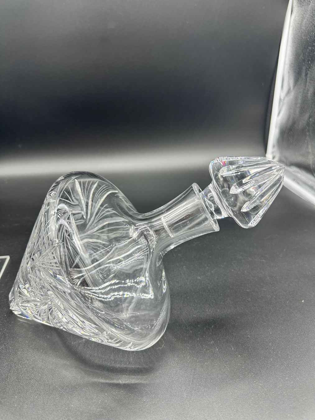 Caraffe: Crystal Side Laying Ships Decanter – Usato da Villmergen venduto da JacRon 3