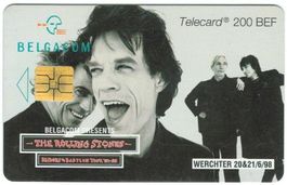 Telefonkarte Belgien, The Rolling Stones