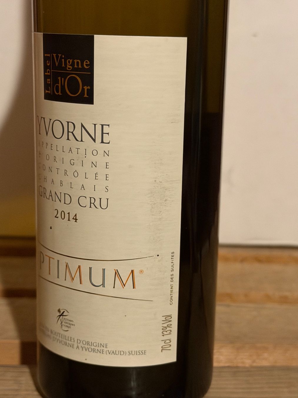 Vino: YVORNE Optimum 2014 Grand Cru – Nuovo (secondo la descrizione) da Roche VD venduto da avediscipule 4
