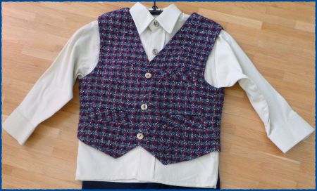 🌞 2-teilig / Hemd & Anzugweste für Jungen Gr. 98