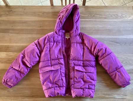 Veste hiver fille Manor Kids, taille 140, fuschia
