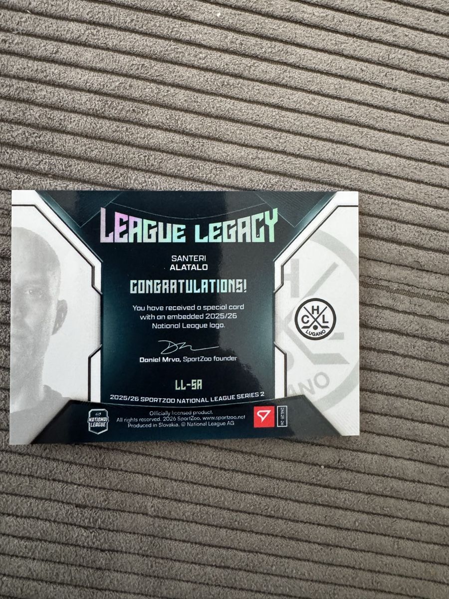 Sportzoo Sammelbilder & Trading cards: 🔥Santeri Alatalo League Legacy Card - Rarität 04/20! – Neu (gemäss Beschreibung) aus Rapperswil SG von ste_99 1