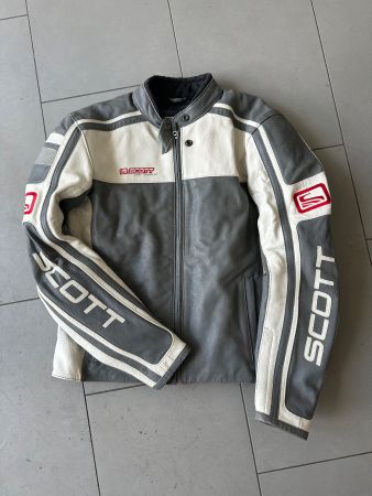 Veste moto cuir SCOTT femme – Taille 40 – NEUVE