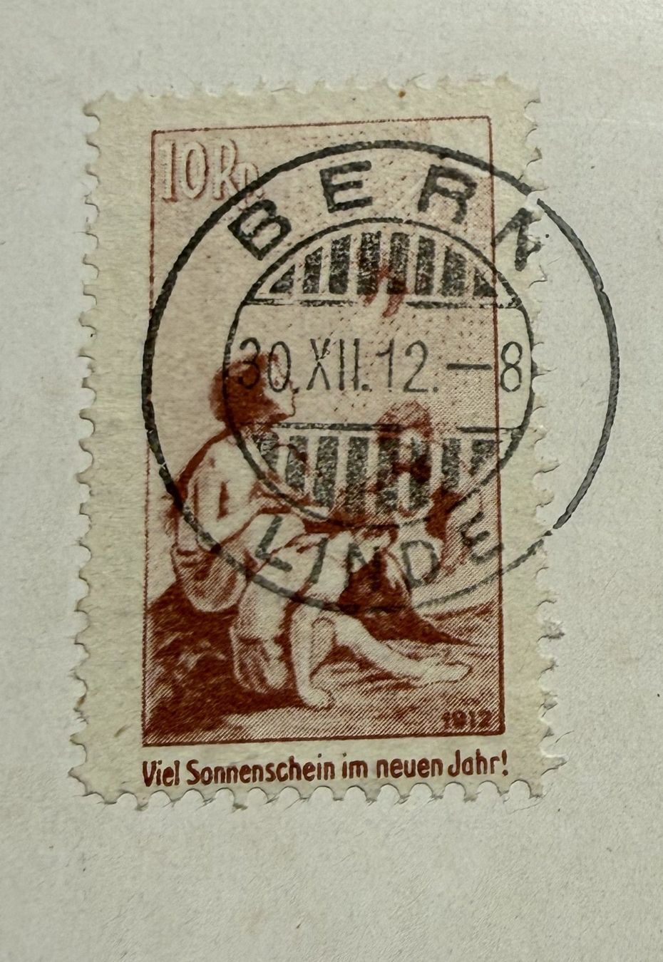 Alle Briefmarken: PJ I Karte Bern SBK 350.- – Gebraucht aus Steinhausen von yukon26 1