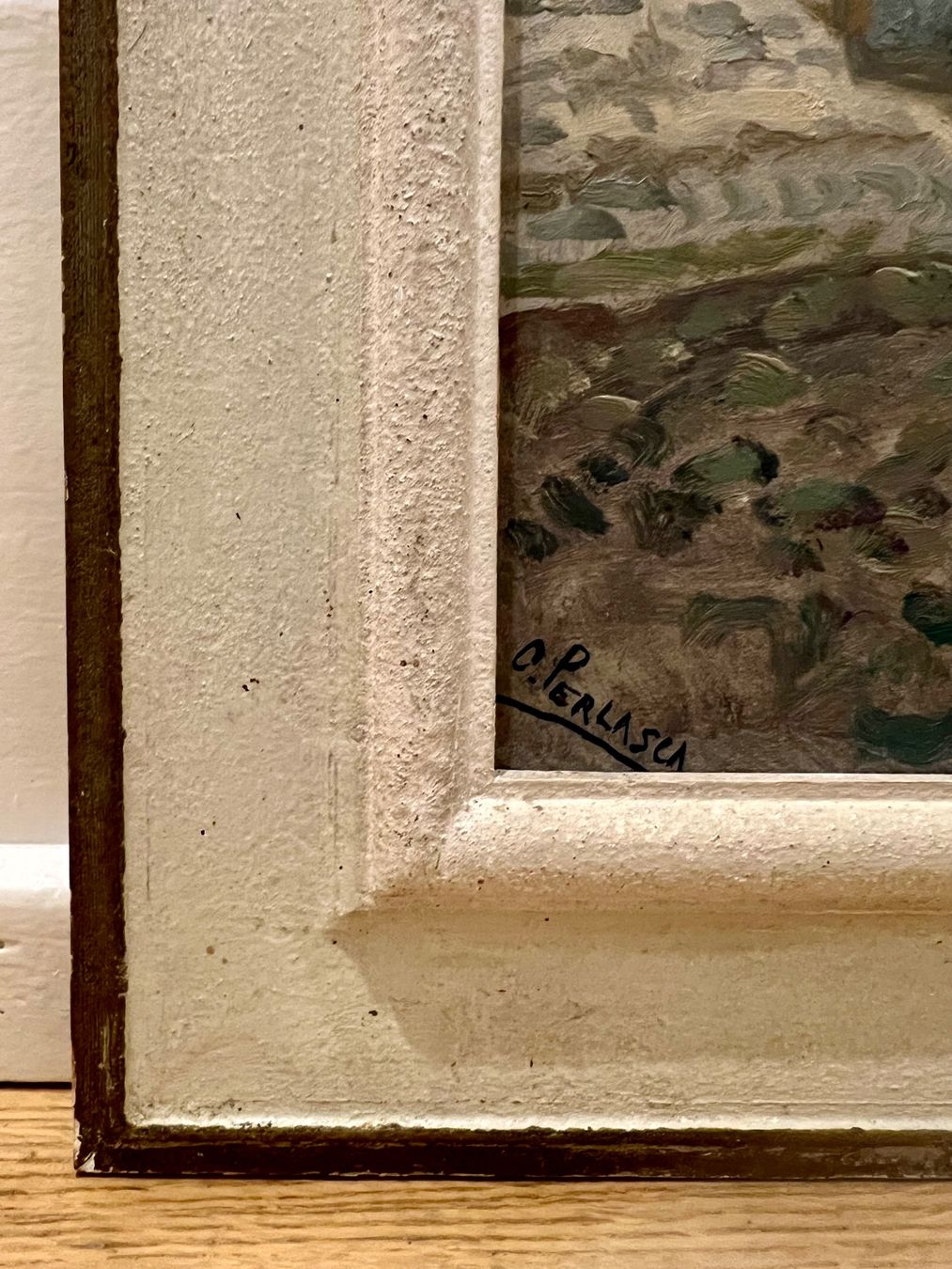 Dipinti: original Oel Gemälde Rustico Ticinesi Morcote O. Perlasca – Usato da Bern venduto da bergsee-copyright 3