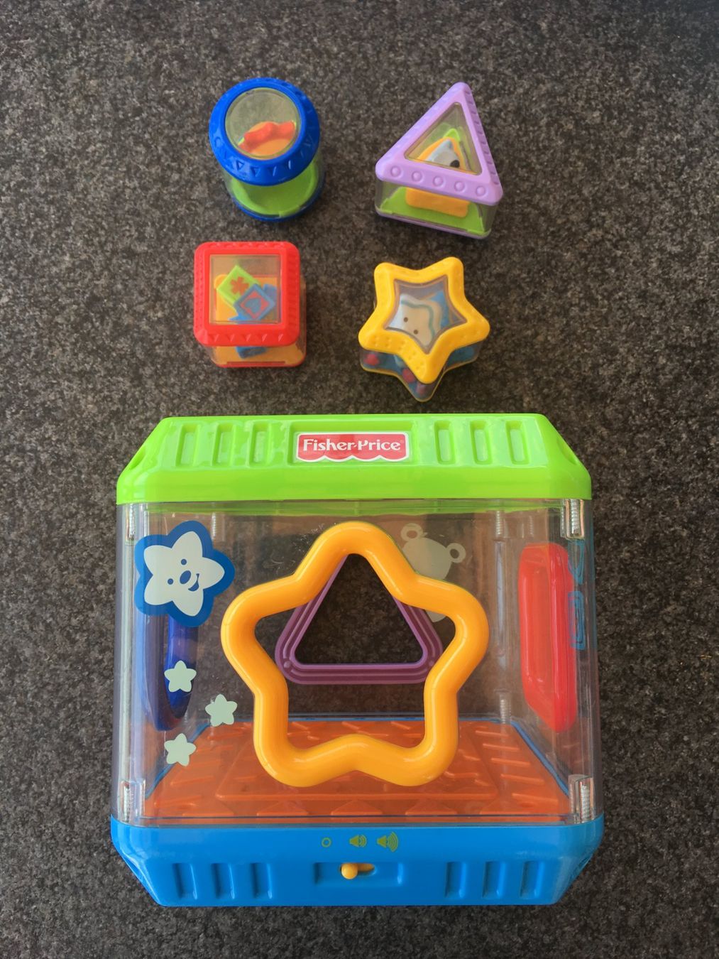 Fisher-Price Giocattoli: Fisher-Price Sortierbox Transparent – Usato da Boppelsen venduto da KASIBO 1