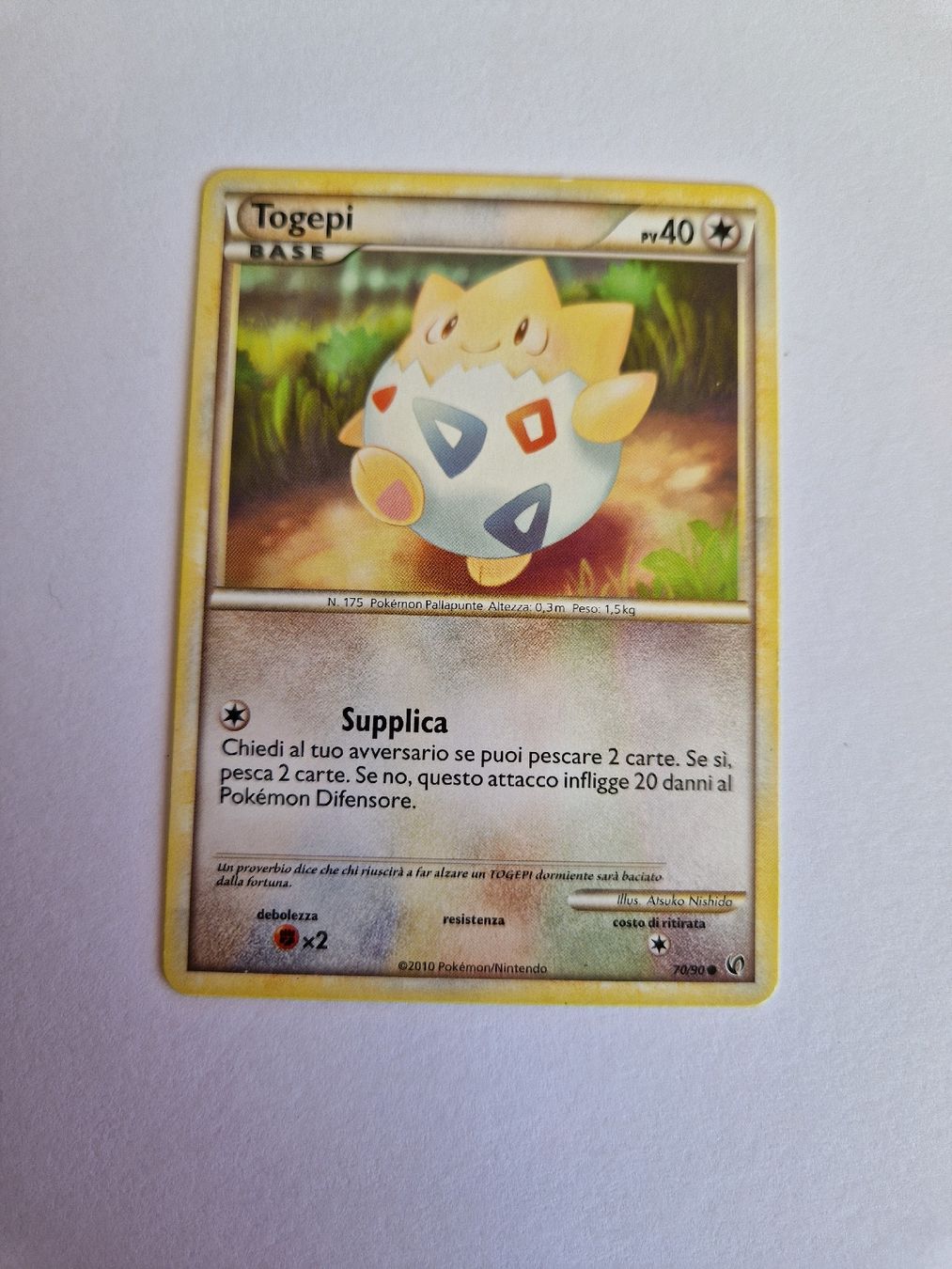 Pokémon Carte collezionabili: Togepi - Undaunted (2010) - IT – Usato da Romont FR venduto da raj_sjv9