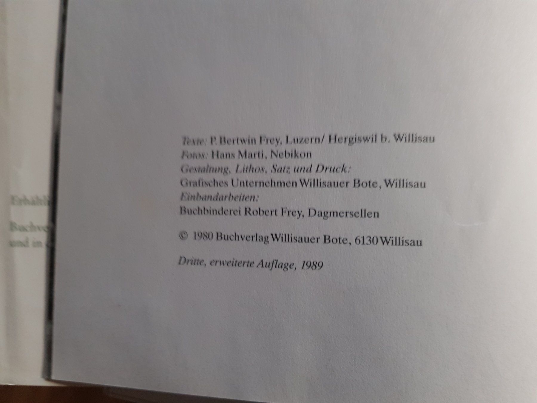 Libri: Buch: Napf Landschaft Bertwin Frey 1989 – Usato da Walterswil BE venduto da Lonitti 3
