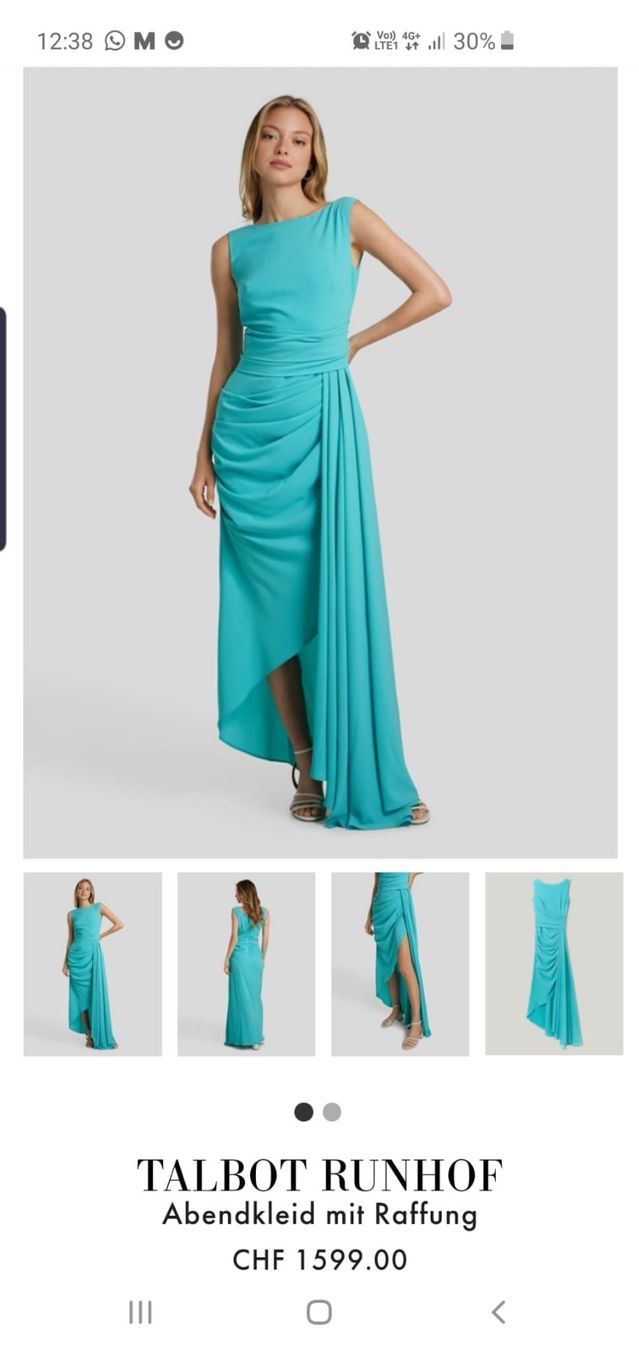 Talbot Runhof Vestiti: Abendkleid Talbot Runhof Gr.40 – Usato da Altendorf venduto da MiriCaj
