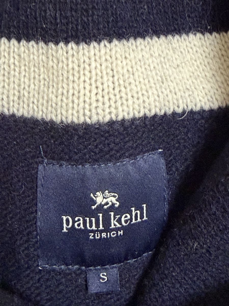 Paul Kehl Pulls & Sweat-shirts: Paul Kehl Strickpullover blau Wolle Grösse S  – D'occasion à Elsau par ivyfashion 1
