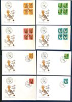 1970 - Pro Juventute FDC Viererblock + FDC  Einzel Serie